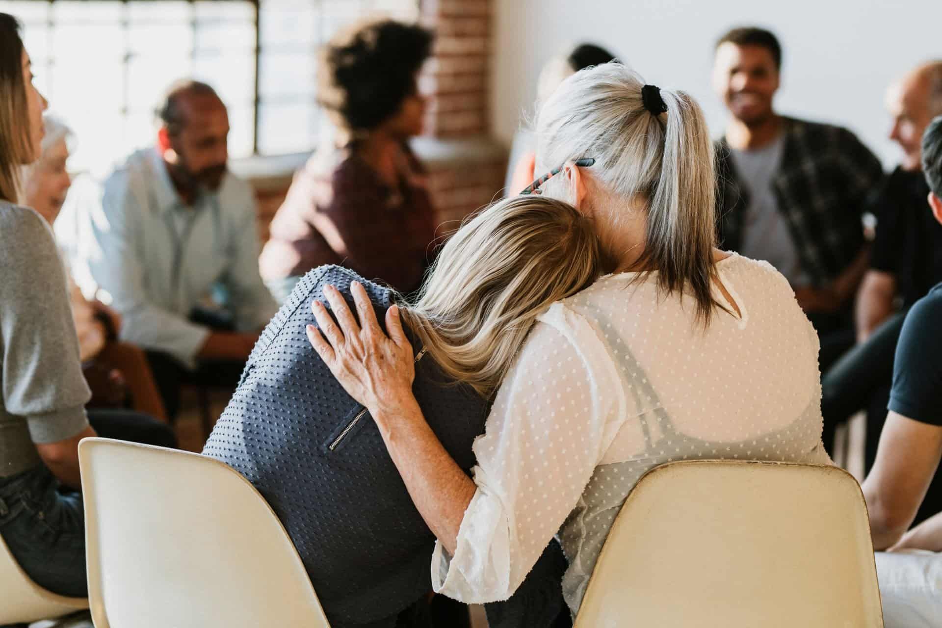 People participating in a group therapy exercise during Rehab in Columbia, TN