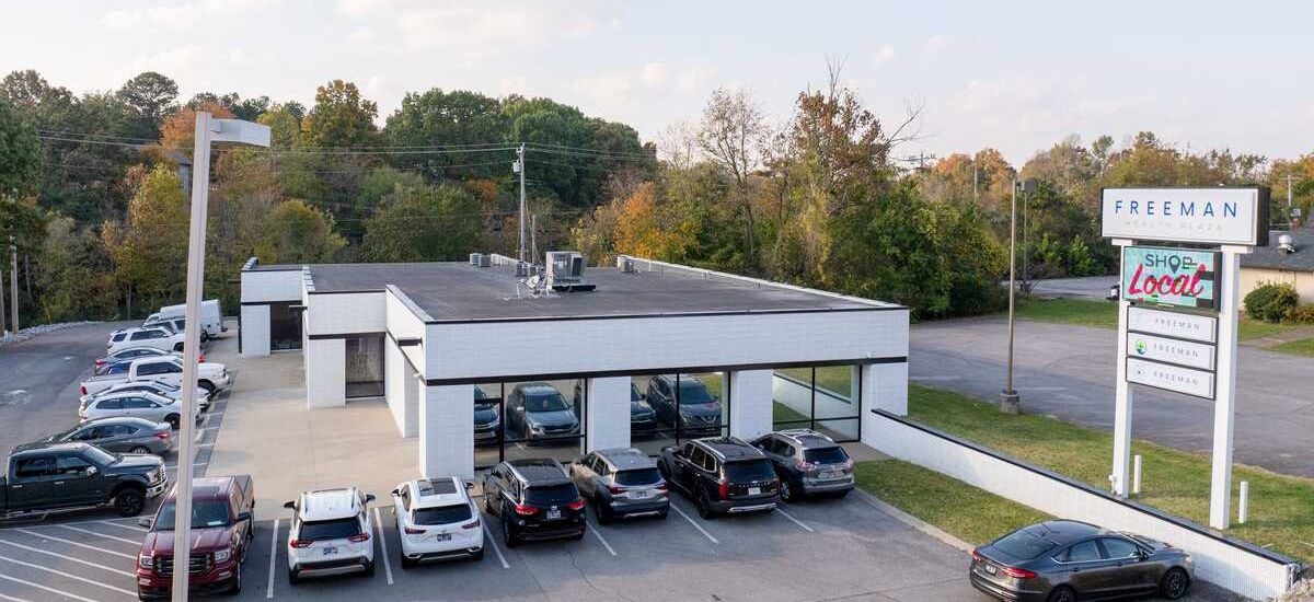 Arial shot of Freeman Recovery Center 