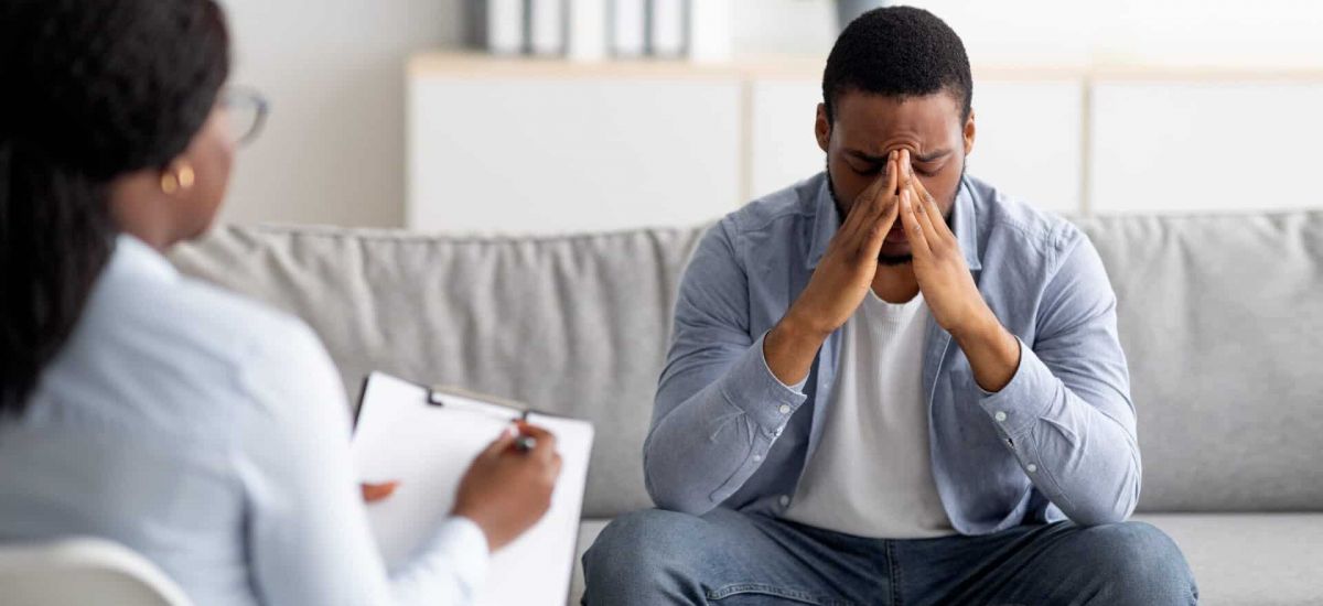 traumatized patient in therapy