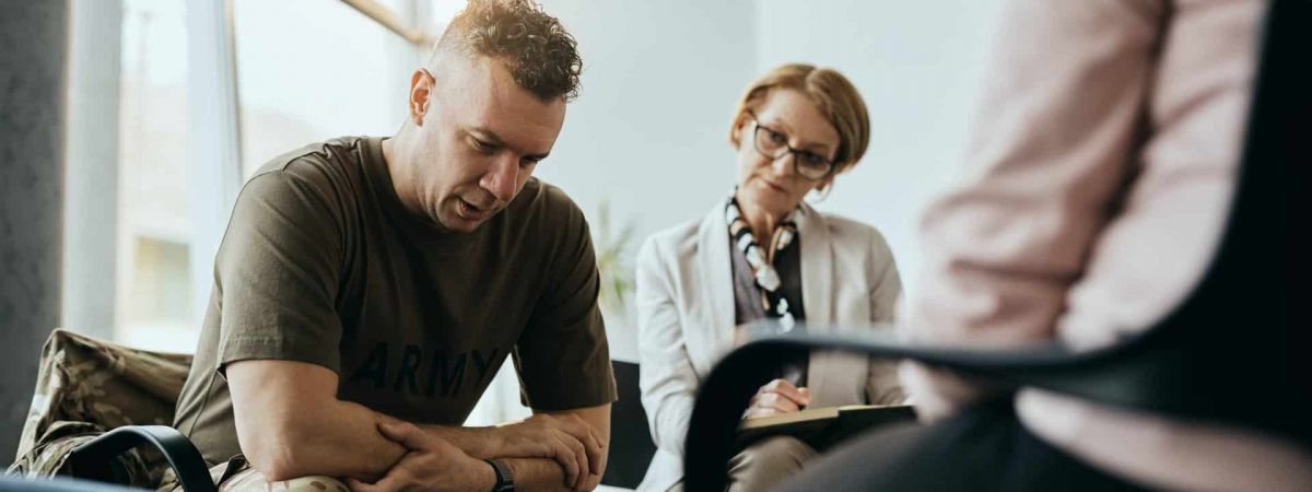 veteran in group therapy in Nashville