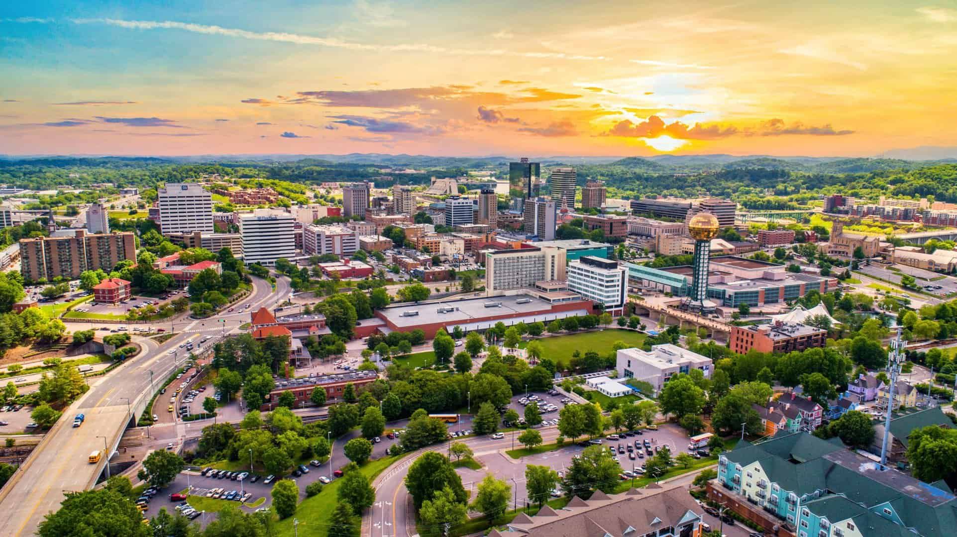 Knoxville Skyline. Freeman Recovery Center offers rehab in Knoxville, TN.