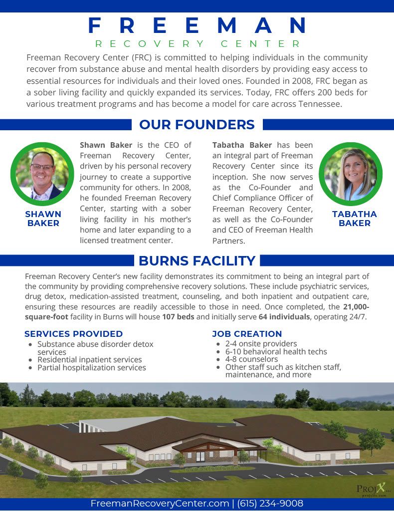 Infographic of the New FRC Facility In Burns.
