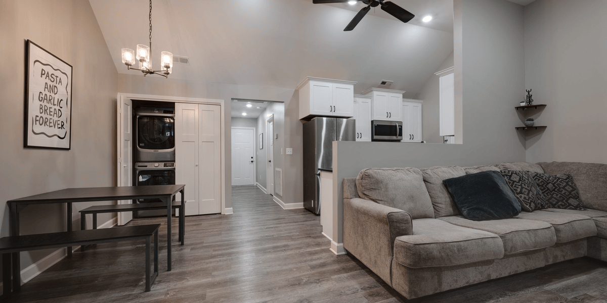 Inside look into a nice and cozy living room representing inpatient treatment