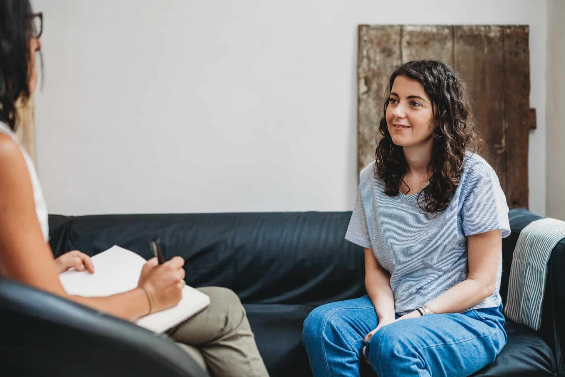 client in therapy during rehab in Hendersonville, TN