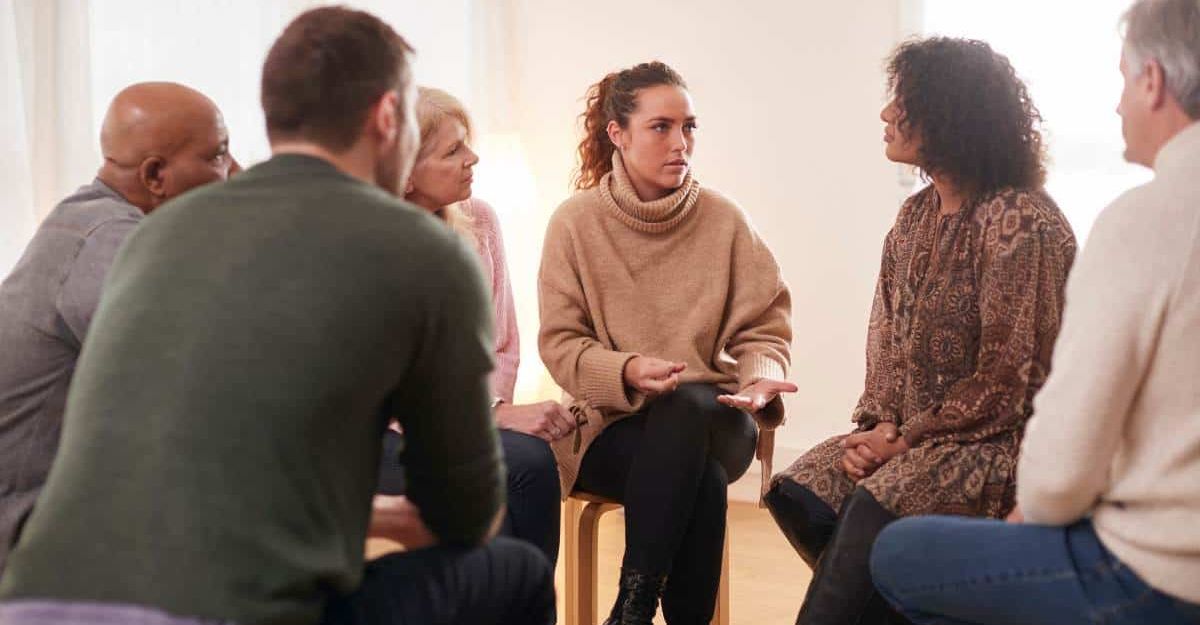 Group of people having a valuable conversation on substance addiction during rehab in Murfreesboro, TN.