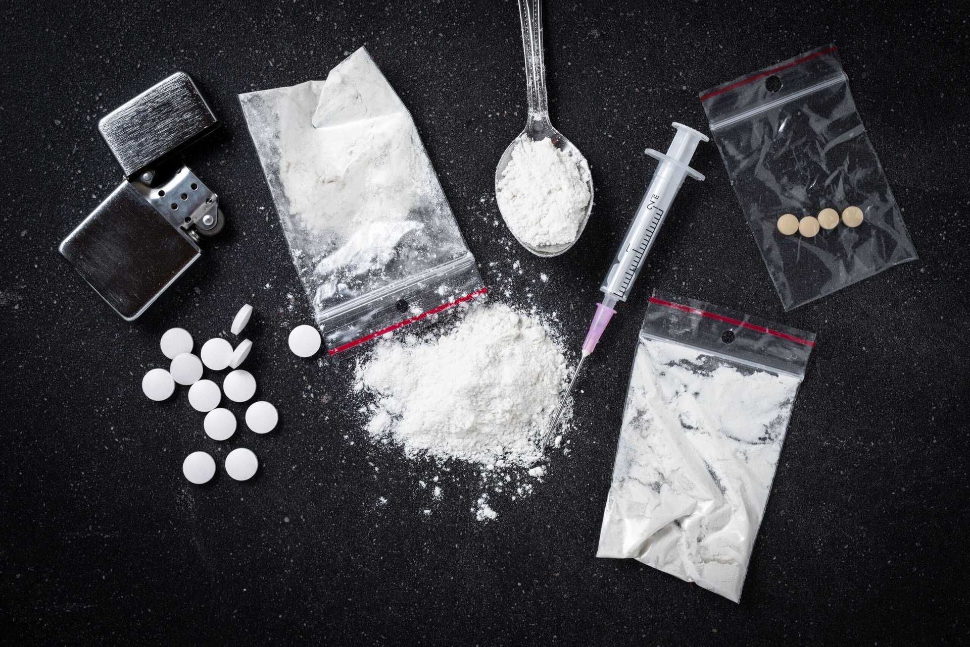 a picture of cocaine in various forms
