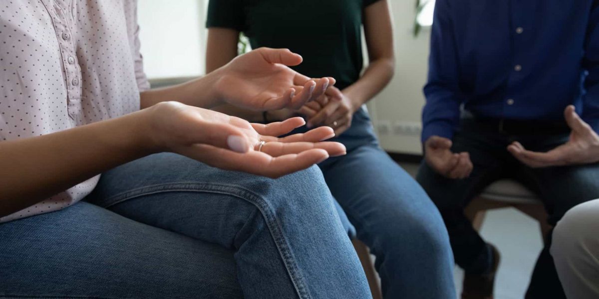 clients in group therapy at Oak Ridge rehab